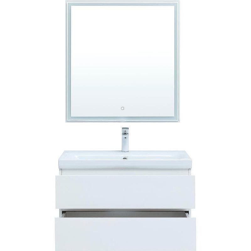 Комплект мебели для ванной Aquanet Беркли 80 306360 подвесной Белый глянец, купить, цена, заказать, магазин, доставка, скидка, промокод, купить, цена, заказать, магазин, доставка, скидка, промокод