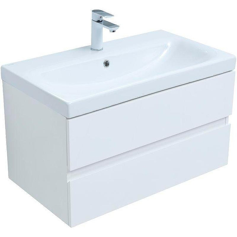 Комплект мебели для ванной Aquanet Беркли 80 306360 подвесной Белый глянец, купить, цена, заказать, магазин, доставка, скидка, промокод, купить, цена, заказать, магазин, доставка, скидка, промокод