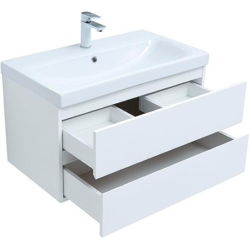 Комплект мебели для ванной Aquanet Беркли 80 306360 подвесной Белый глянец, купить, цена, заказать, магазин, доставка, скидка, промокод, купить, цена, заказать, магазин, доставка, скидка, промокод