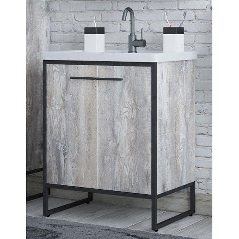 Тумба под раковину Corozo Айрон 60 SD-00000385 Черный антик, купить, цена, заказать, магазин, доставка, скидка, промокод, купить, цена, заказать, магазин, доставка, скидка, промокод