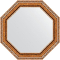 Зеркало Evoform Octagon 52х52 BY 3724 в багетной раме - Версаль бронза 64, купить, цена, заказать, магазин, доставка, скидка, промокод, купить, цена, заказать, магазин, доставка, скидка, промокод