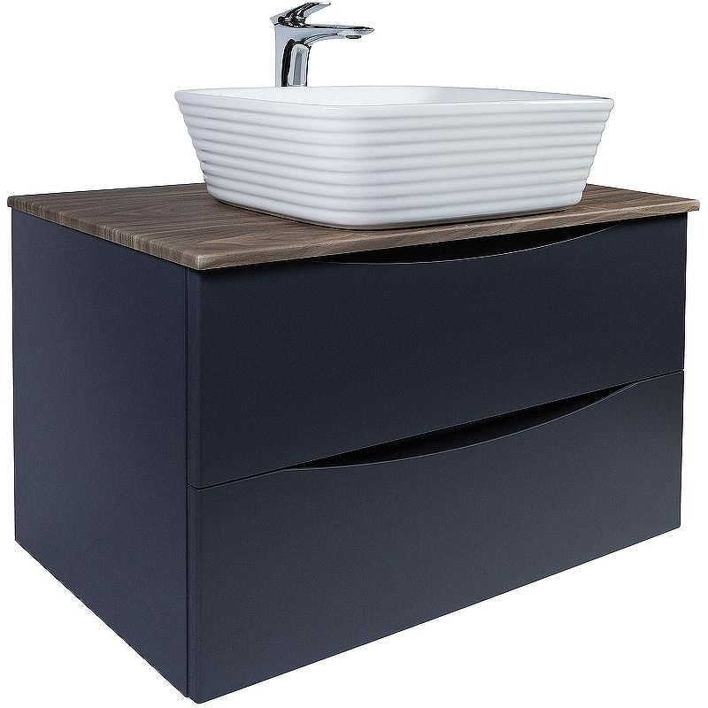 Тумба под раковину Bond Cube 80 T09807 подвесная Серая матовая Дуб, купить, цена, заказать, магазин, доставка, скидка, промокод, купить, цена, заказать, магазин, доставка, скидка, промокод