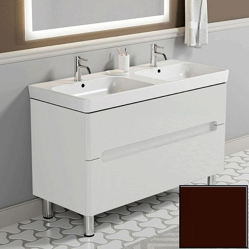 Тумба с раковиной SanVit Форма 120 kforma1202 в цвете Ral Шоколад, купить, цена, заказать, магазин, доставка, скидка, промокод, купить, цена, заказать, магазин, доставка, скидка, промокод