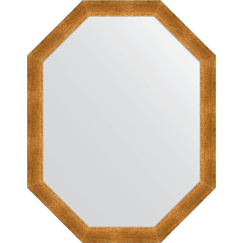 Зеркало Evoform Octagon 70x90 BY 7040 в багетной раме - Травленое золото 59, купить, цена, заказать, магазин, доставка, скидка, промокод, купить, цена, заказать, магазин, доставка, скидка, промокод