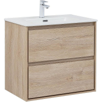 Тумба под раковину Aquanet Милан 70 336383 подвесная Дуб светлый, купить, цена, заказать, магазин, доставка, скидка, промокод, купить, цена, заказать, магазин, доставка, скидка, промокод