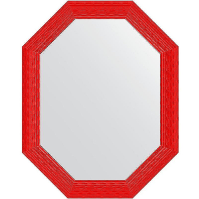 Зеркало Evoform Polygon 96х76 BY 7300 в багетной раме - Красная волна 89