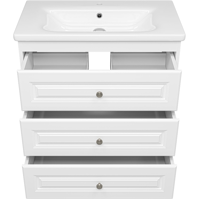 Тумба с раковиной Misty Ларго 80 УТ000023205 Белая матовая, купить, цена, заказать, магазин, доставка, скидка, промокод, купить, цена, заказать, магазин, доставка, скидка, промокод