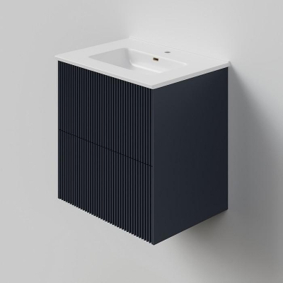 Тумба под раковину La Fenice Terra Twin 60 FNC-01-TER-BG-60-2 подвесная Синяя матовая