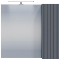 Зеркало со шкафом СанТа Альтаир 70 700503 с подсветкой Графит матовый, купить, цена, заказать, магазин, доставка, скидка, промокод, купить, цена, заказать, магазин, доставка, скидка, промокод