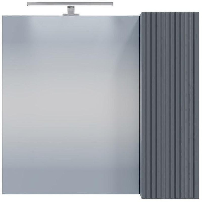 Зеркало со шкафом СанТа Альтаир 70 700503 с подсветкой Графит матовый, купить, цена, заказать, магазин, доставка, скидка, промокод, купить, цена, заказать, магазин, доставка, скидка, промокод