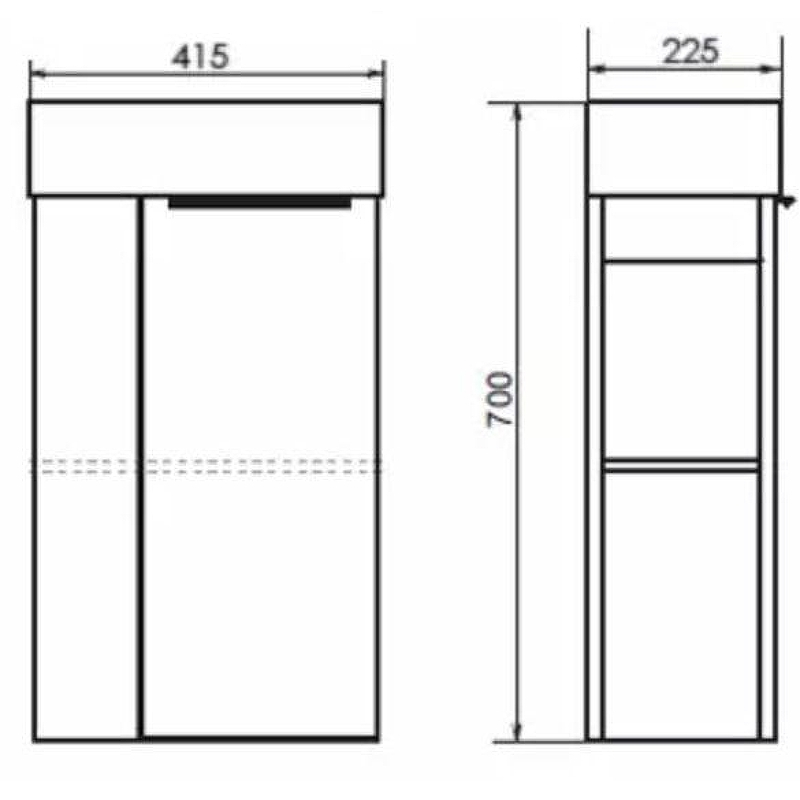 Тумба с раковиной Comforty Матэ 40 00-00015132 подвесная Дуб дымчатый, купить, цена, заказать, магазин, доставка, скидка, промокод, купить, цена, заказать, магазин, доставка, скидка, промокод