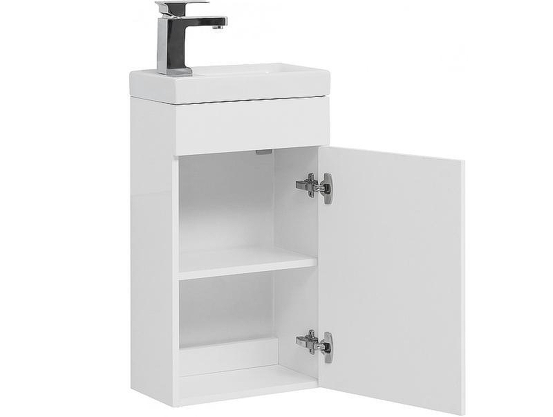 Тумба под раковину Aquanet Нота 40 R 246953 подвесная Белая, купить, цена, заказать, магазин, доставка, скидка, промокод, купить, цена, заказать, магазин, доставка, скидка, промокод