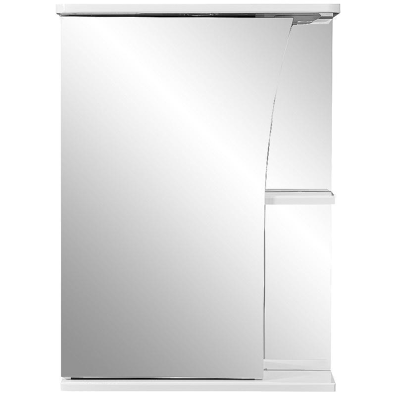 Зеркальный шкаф Stella Polar Волна Винчи 50 SP-00000033 с подсветкой Белый, купить, цена, заказать, магазин, доставка, скидка, промокод, купить, цена, заказать, магазин, доставка, скидка, промокод