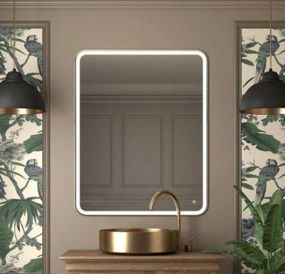 Зеркало Alcora Real 60 4724Super Pack с подсветкой цвет Белый с сенсорным выключателем и подогревом