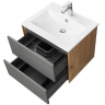 Тумба под раковину Aquaton Сохо 60 1A258001AJA00 подвесная Дуб веллингтон Графит софт, купить, цена, заказать, магазин, доставка, скидка, промокод, купить, цена, заказать, магазин, доставка, скидка, промокод