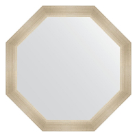 Зеркало Evoform Octagon 65х65 BY 3978 в багетной раме - Травленое серебро 59, купить, цена, заказать, магазин, доставка, скидка, промокод, купить, цена, заказать, магазин, доставка, скидка, промокод