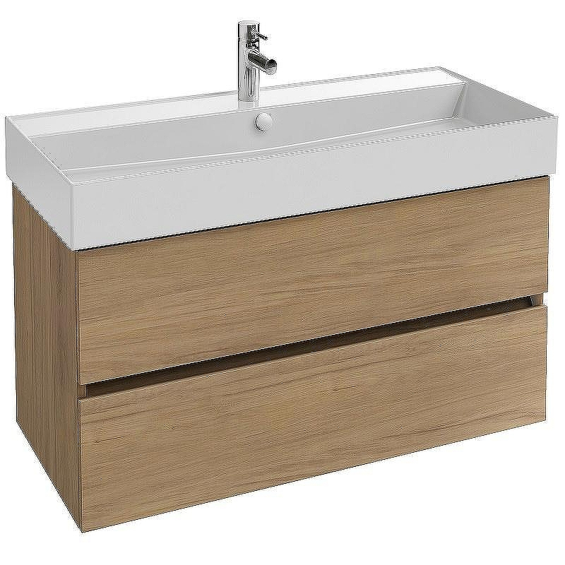 Тумба под раковину Jacob Delafon Tolbiac 100 EB2383-E75 подвесная Дуб Девас, купить, цена, заказать, магазин, доставка, скидка, промокод, купить, цена, заказать, магазин, доставка, скидка, промокод