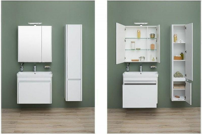 Зеркальный шкаф Aquanet Орлеан 80 L 183077 Белый