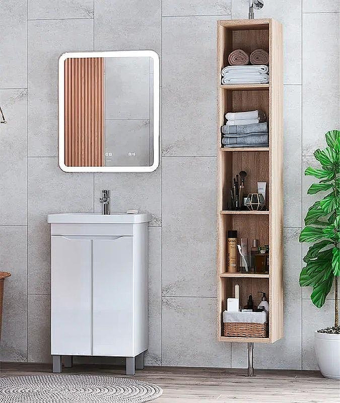 Тумба под раковину Vigo Grani 50 tn.GRI.FOS.50.2D Белая, купить, цена, заказать, магазин, доставка, скидка, промокод, купить, цена, заказать, магазин, доставка, скидка, промокод