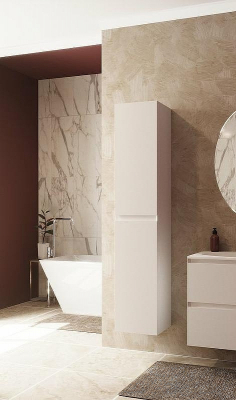 Шкаф пенал Эстет Malta 35 L ФР-00007061 подвесной Белый