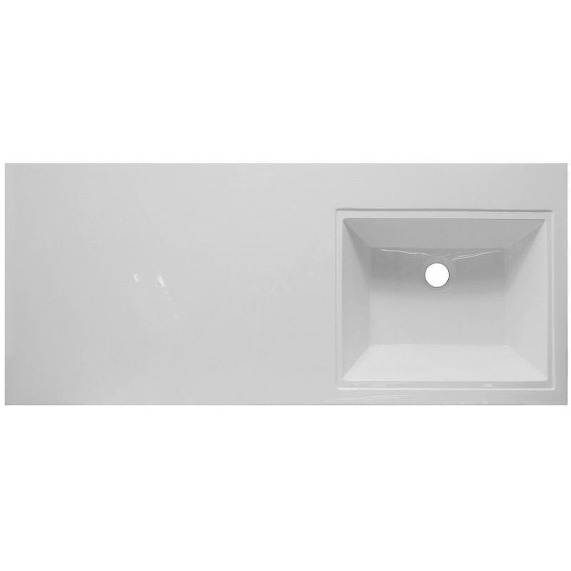 Тумба с раковиной Эстет Dallas Luxe 120 R ФР-00001929 подвесная Белая, купить, цена, заказать, магазин, доставка, скидка, промокод, купить, цена, заказать, магазин, доставка, скидка, промокод