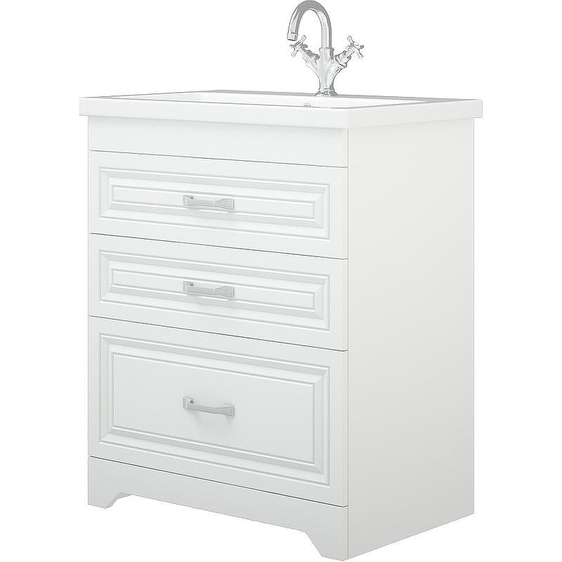 Тумба под раковину Corozo Каролина 70 Z3 SD-00000923 Белая, купить, цена, заказать, магазин, доставка, скидка, промокод, купить, цена, заказать, магазин, доставка, скидка, промокод