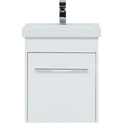 Тумба под раковину Aquanet Августа 50 274015 подвесная Белый глянец