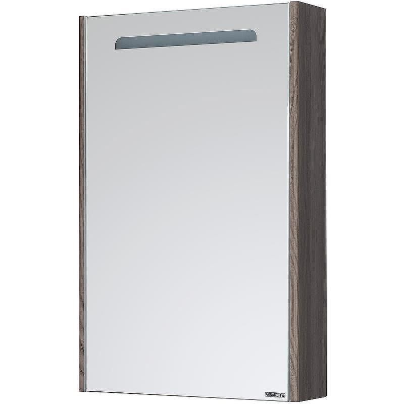 Зеркальный шкаф Aquaton Сильва 50 L 1A215502SIW5L с подсветкой Дуб макиато, купить, цена, заказать, магазин, доставка, скидка, промокод, купить, цена, заказать, магазин, доставка, скидка, промокод