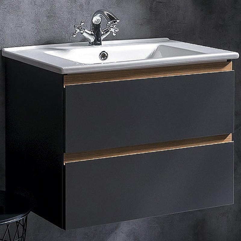 Тумба под раковину Boheme Armadi Art Capolda 65 849-065-A подвесная Антрацит, купить, цена, заказать, магазин, доставка, скидка, промокод, купить, цена, заказать, магазин, доставка, скидка, промокод