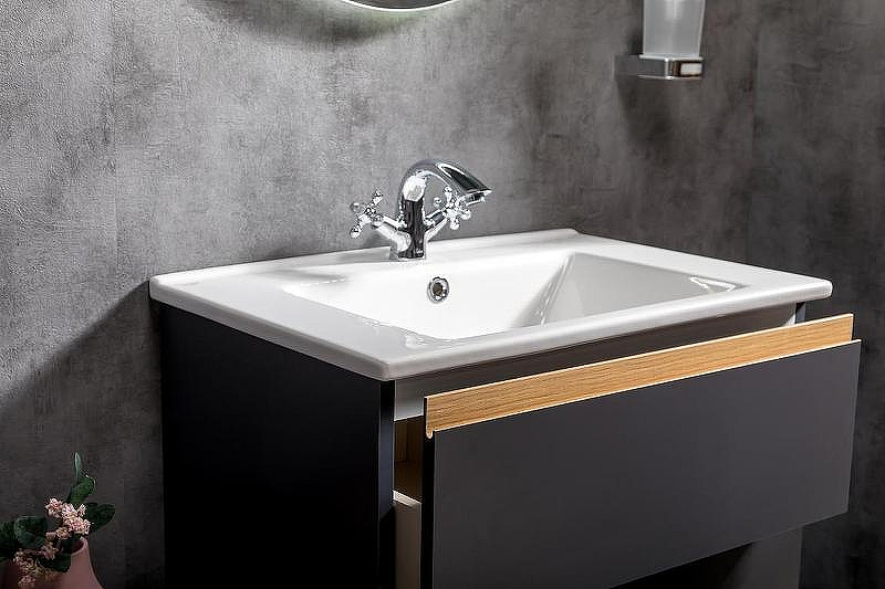 Тумба под раковину Boheme Armadi Art Capolda 65 849-065-A подвесная Антрацит, купить, цена, заказать, магазин, доставка, скидка, промокод, купить, цена, заказать, магазин, доставка, скидка, промокод