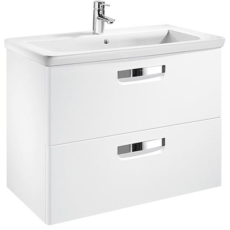 Тумба под раковину Roca The Gap 80 ZRU9302732 подвесная Белая матовая, купить, цена, заказать, магазин, доставка, скидка, промокод, купить, цена, заказать, магазин, доставка, скидка, промокод