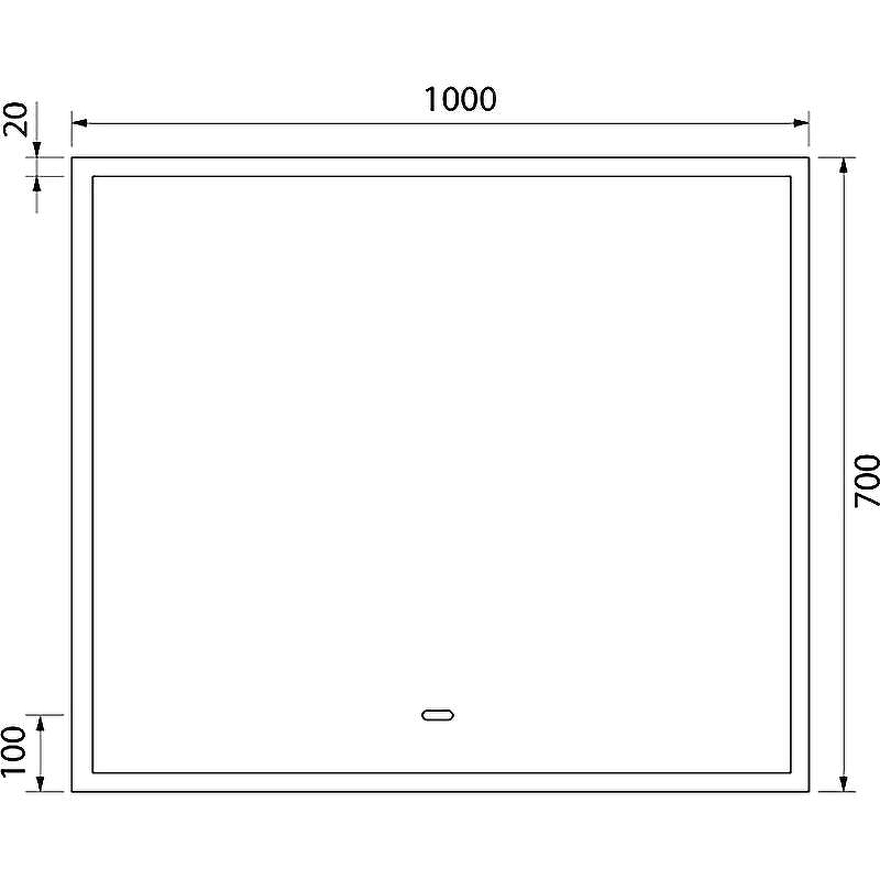 Зеркало Iddis Slide 100 SLI1000i98 с подсветкой с подогревом Черное c сенсорным выключателем и диммером, купить, цена, заказать, магазин, доставка, скидка, промокод, купить, цена, заказать, магазин, доставка, скидка, промокод