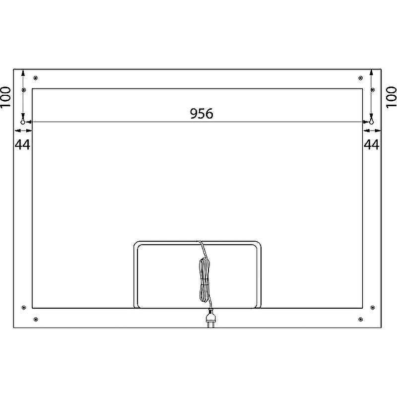 Зеркало Iddis Slide 100 SLI1000i98 с подсветкой с подогревом Черное c сенсорным выключателем и диммером, купить, цена, заказать, магазин, доставка, скидка, промокод, купить, цена, заказать, магазин, доставка, скидка, промокод