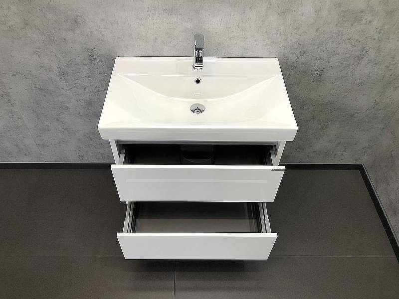 Тумба с раковиной Comforty Дублин 75 00004137103 подвесная Белый глянец, купить, цена, заказать, магазин, доставка, скидка, промокод, купить, цена, заказать, магазин, доставка, скидка, промокод