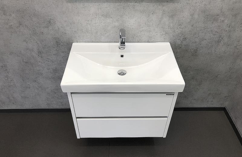 Тумба с раковиной Comforty Дублин 75 00004137103 подвесная Белый глянец, купить, цена, заказать, магазин, доставка, скидка, промокод, купить, цена, заказать, магазин, доставка, скидка, промокод