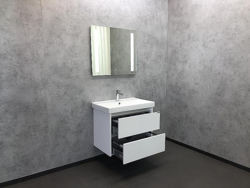 Тумба с раковиной Comforty Дублин 75 00004137103 подвесная Белый глянец, купить, цена, заказать, магазин, доставка, скидка, промокод, купить, цена, заказать, магазин, доставка, скидка, промокод