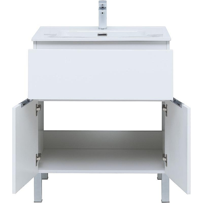 Тумба под раковину Aquanet Алвита New 70 303901 Белая матовая, купить, цена, заказать, магазин, доставка, скидка, промокод, купить, цена, заказать, магазин, доставка, скидка, промокод