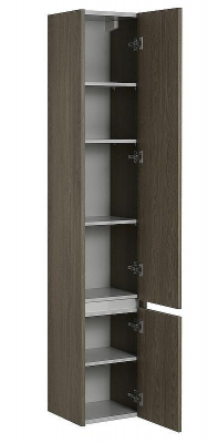 Шкаф пенал Aquaton Стоун 30 1A228403SXC80 подвесной Грецкий орех