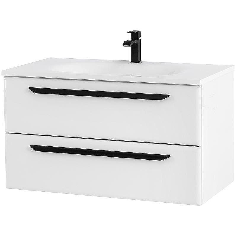 Тумба под раковину Cezares Eco 90 ECO-900-2C-SO-BL подвесная Bianco Lucido, купить, цена, заказать, магазин, доставка, скидка, промокод, купить, цена, заказать, магазин, доставка, скидка, промокод