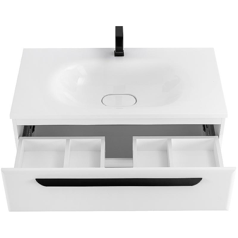 Тумба под раковину Cezares Eco 90 ECO-900-2C-SO-BL подвесная Bianco Lucido, купить, цена, заказать, магазин, доставка, скидка, промокод, купить, цена, заказать, магазин, доставка, скидка, промокод