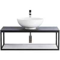 Консоль под раковину Cezares Cadro 90 CADRO-90/46/30-1C-SO-MET-ST Черная матовая, купить, цена, заказать, магазин, доставка, скидка, промокод, купить, цена, заказать, магазин, доставка, скидка, промокод