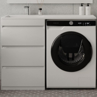 Тумба под раковину Style Line Даллас 110 Люкс Plus СС-00002369 Белая, купить, цена, заказать, магазин, доставка, скидка, промокод, купить, цена, заказать, магазин, доставка, скидка, промокод