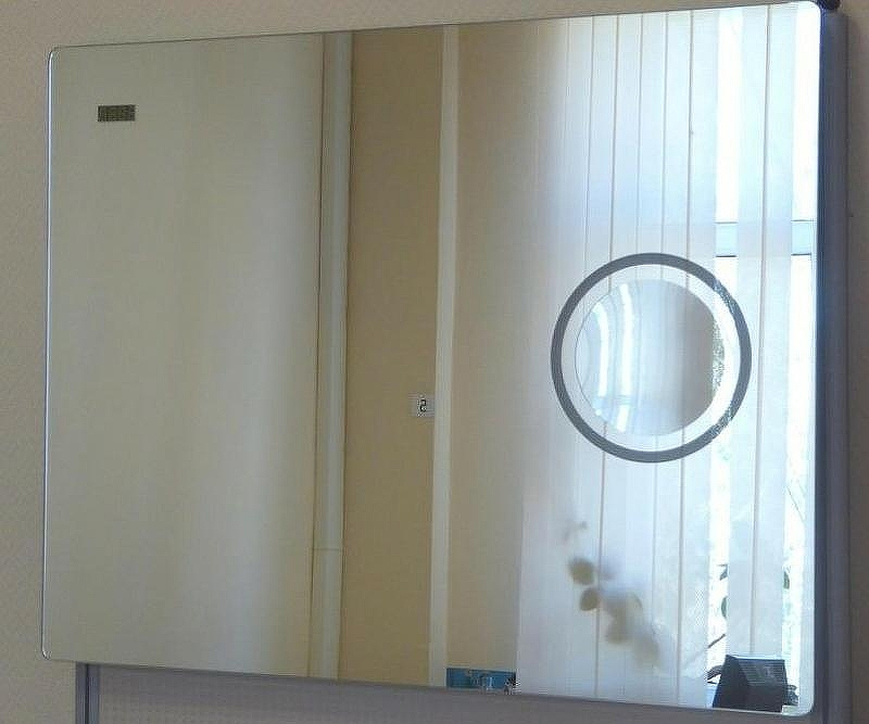 Зеркало Esbano 100 ESMR3845KD с подсветкой с инфракрасным выключателем с подогревом и часами, купить, цена, заказать, магазин, доставка, скидка, промокод, купить, цена, заказать, магазин, доставка, скидка, промокод