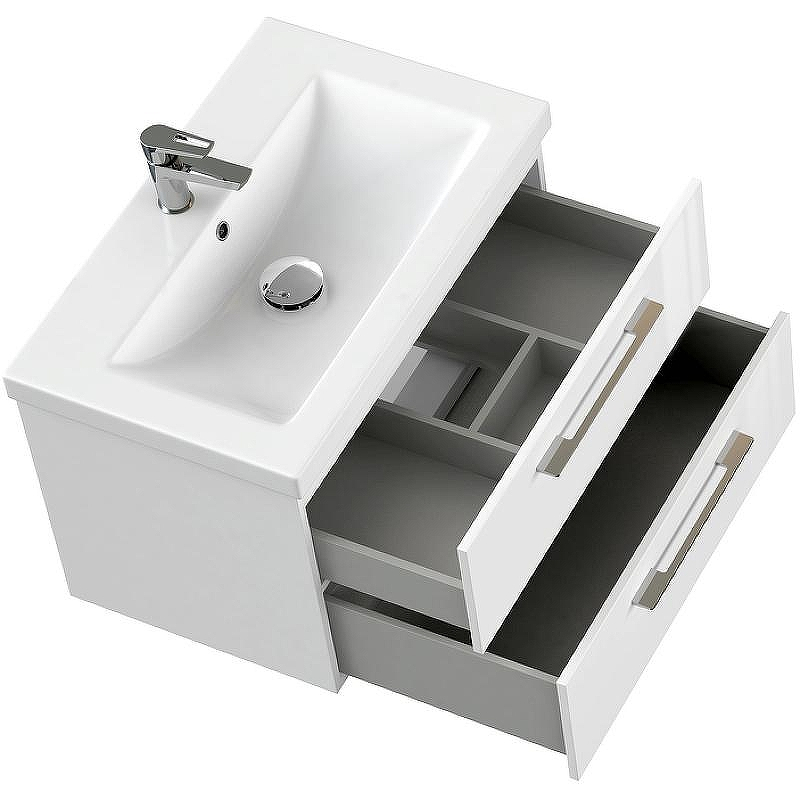 Тумба под раковину Cersanit Lara 70 64135 подвесная Белая, купить, цена, заказать, магазин, доставка, скидка, промокод, купить, цена, заказать, магазин, доставка, скидка, промокод