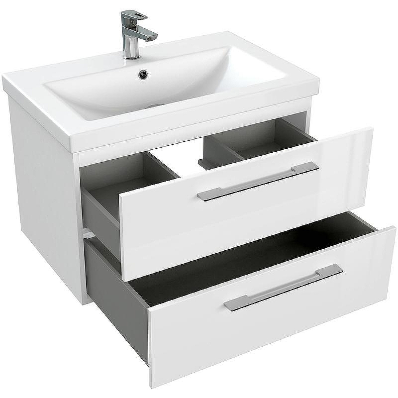 Тумба под раковину Cersanit Lara 70 64135 подвесная Белая, купить, цена, заказать, магазин, доставка, скидка, промокод, купить, цена, заказать, магазин, доставка, скидка, промокод