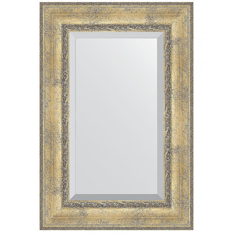 Зеркало Evoform Exclusive 92х62 BY 3428 с фацетом в багетной раме - Состаренное серебро с орнаментом 120, купить, цена, заказать, магазин, доставка, скидка, промокод, купить, цена, заказать, магазин, доставка, скидка, промокод