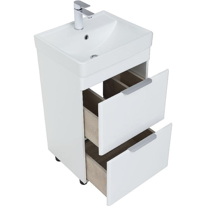 Тумба под раковину Aquanet Ирис new 50 310151 Белый глянец, купить, цена, заказать, магазин, доставка, скидка, промокод, купить, цена, заказать, магазин, доставка, скидка, промокод