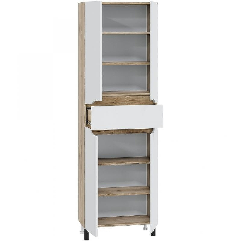 Шкаф пенал СанТа Сатурн 60 700375 Белый Дуб австрийский, купить, цена, заказать, магазин, доставка, скидка, промокод, купить, цена, заказать, магазин, доставка, скидка, промокод