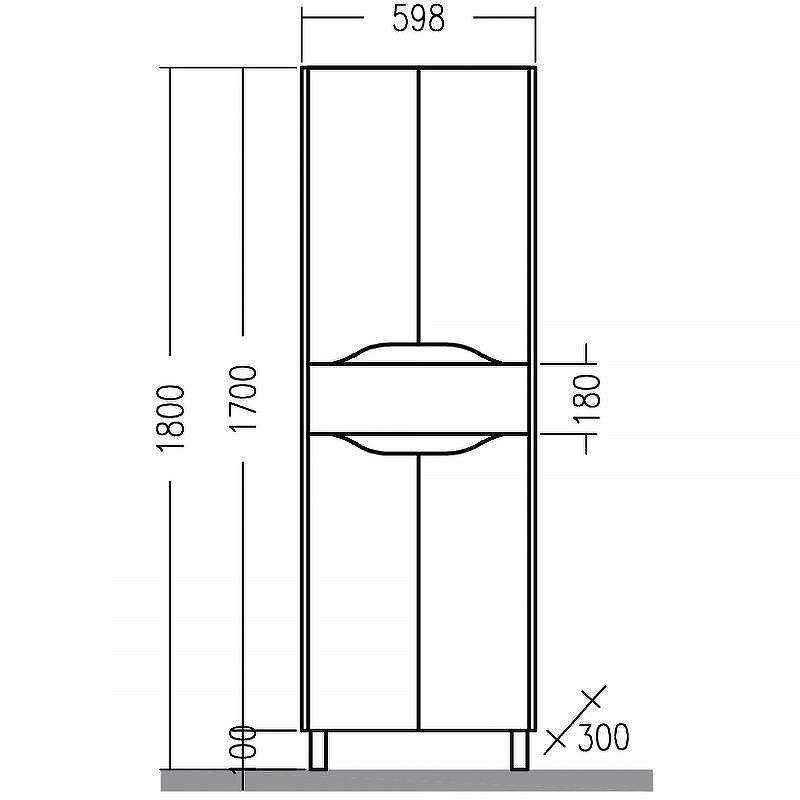 Шкаф пенал СанТа Сатурн 60 700375 Белый Дуб австрийский, купить, цена, заказать, магазин, доставка, скидка, промокод, купить, цена, заказать, магазин, доставка, скидка, промокод