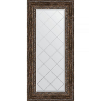 Зеркало Evoform Exclusive-G 132х62 BY 4086 с гравировкой в багетной раме - Состаренное дерево с орнаментом 120, купить, цена, заказать, магазин, доставка, скидка, промокод, купить, цена, заказать, магазин, доставка, скидка, промокод